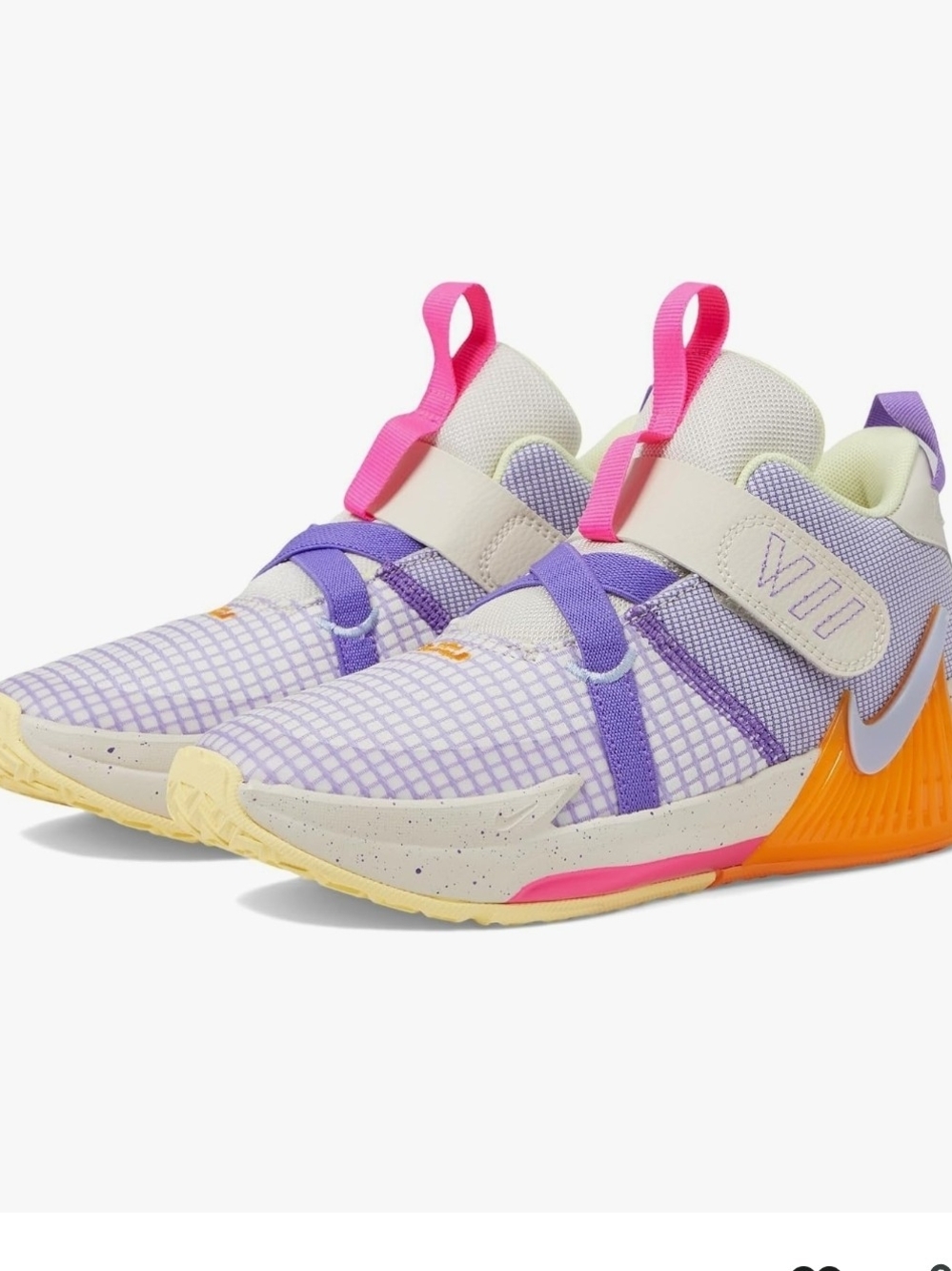 Nike Lebron Witness VII (PS) Kids Purple and Pink Athletic Sneakers 11c